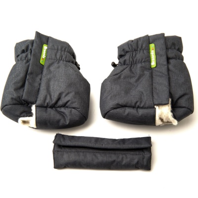 Брунтята Broonts (зима) - теплые чехлы на брейсы, размер 9-12, серый