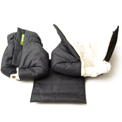 Брунтята Broonts (зима) - теплые чехлы на брейсы, размер 9-12, серый