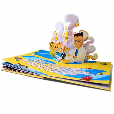 Книга 3D - «Озорные косолапики Yolly, Walker & Kinetic: спорт»