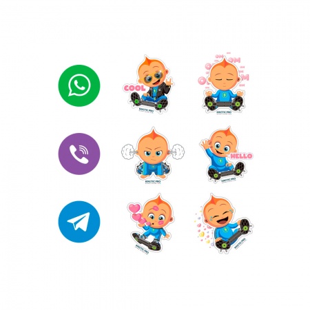 Стикеры для мессенджеров - Kinetic