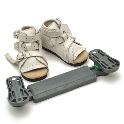 Брейсы Медвежонок на ремнях (ботинки + планка) для лечения врожденной косолапости